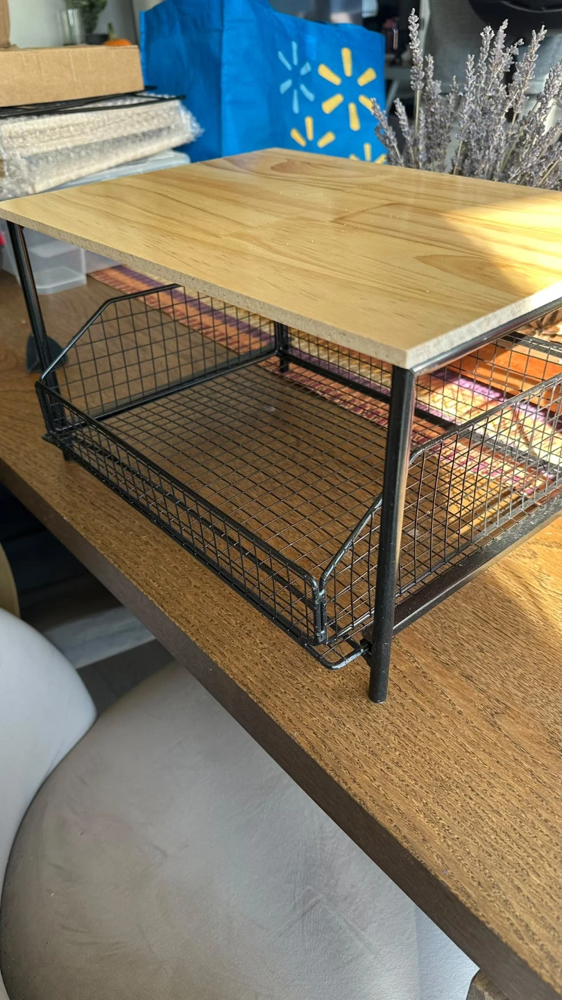 Countertop Organizer Shelf with Sliding Basket - photo 3