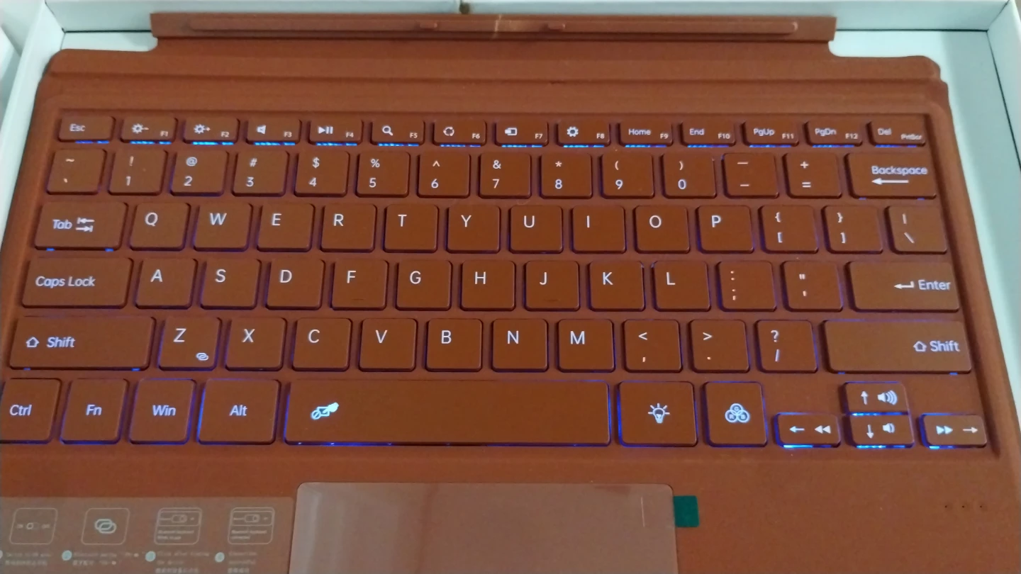 MS Surface Pro 3 & above Compatible Keyboard - Orange Brown - photo 4