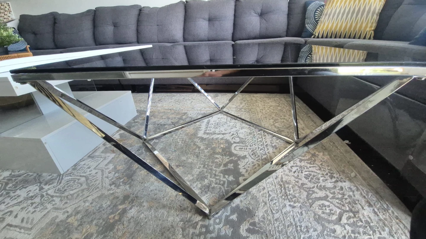 Modern Square Glass Coffee Table - photo 2