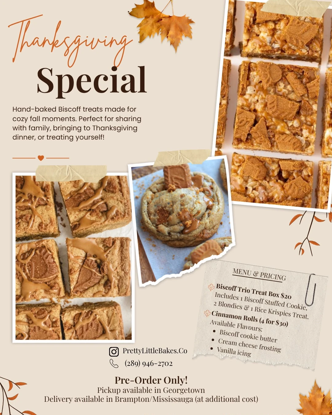 Biscoff Trio Treat Box & Cinnamon Rolls