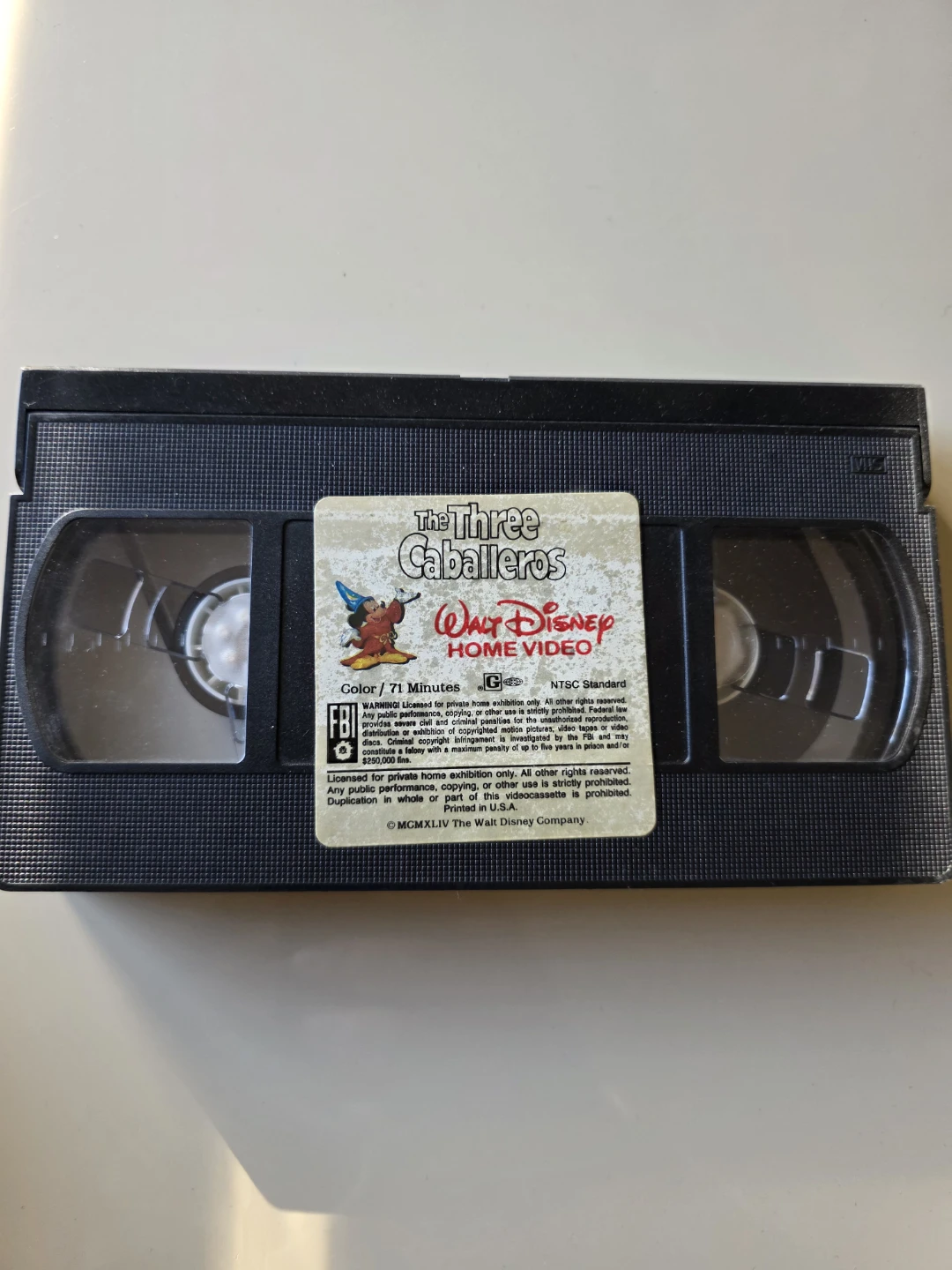 The Three Caballeros Walt Disney Home Video VHS