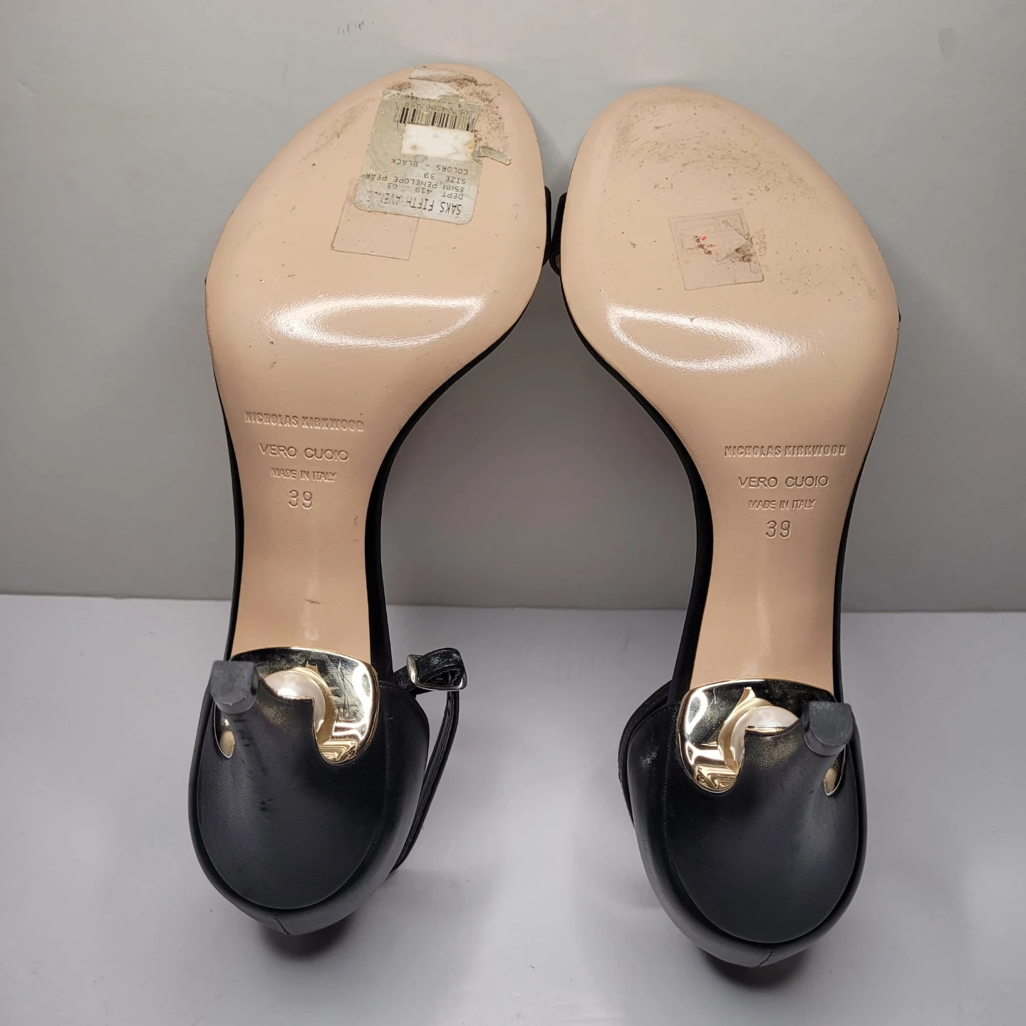 Nicholas Kirkwood Black Heels Size 39 - photo 5