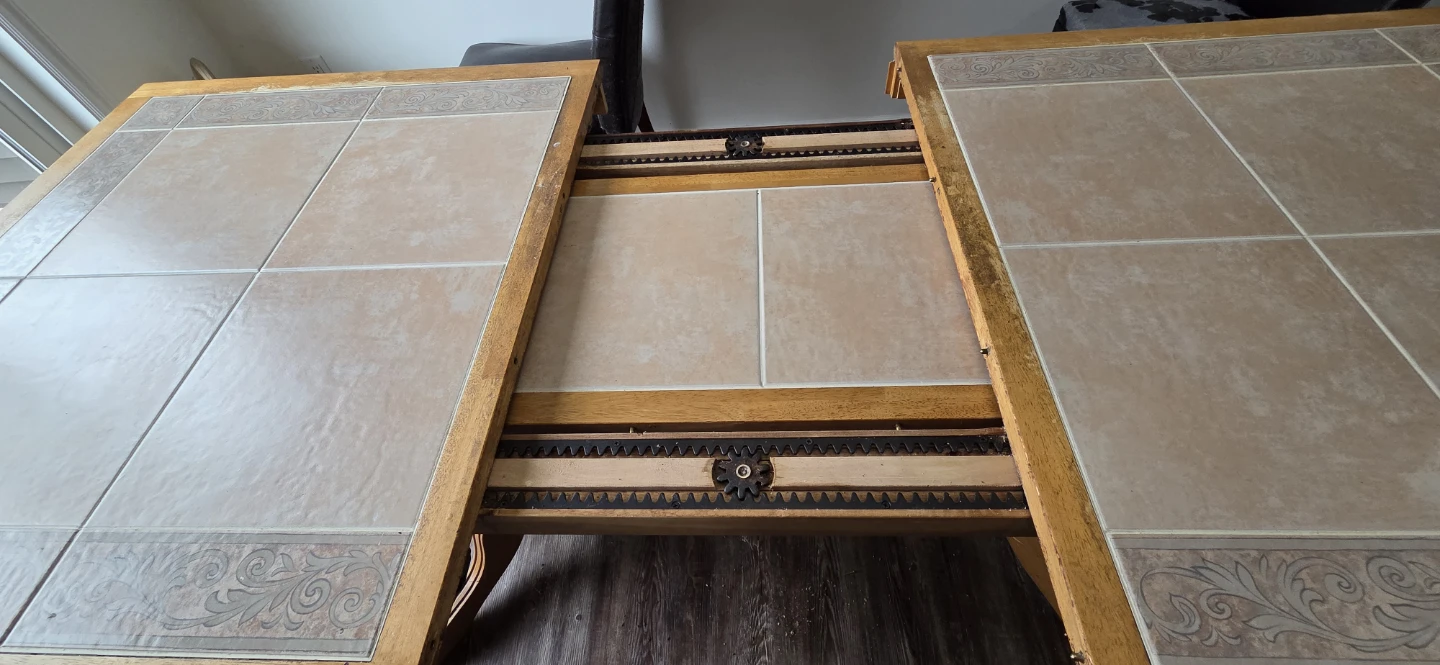 Extendable Tile-Top Dining Table - photo 5