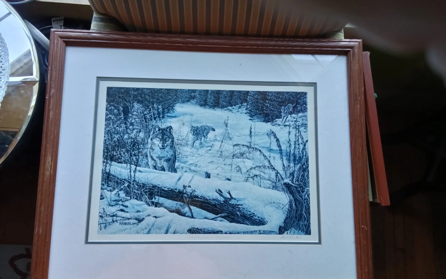Paul Rankin Framed Wolf Print 1994
