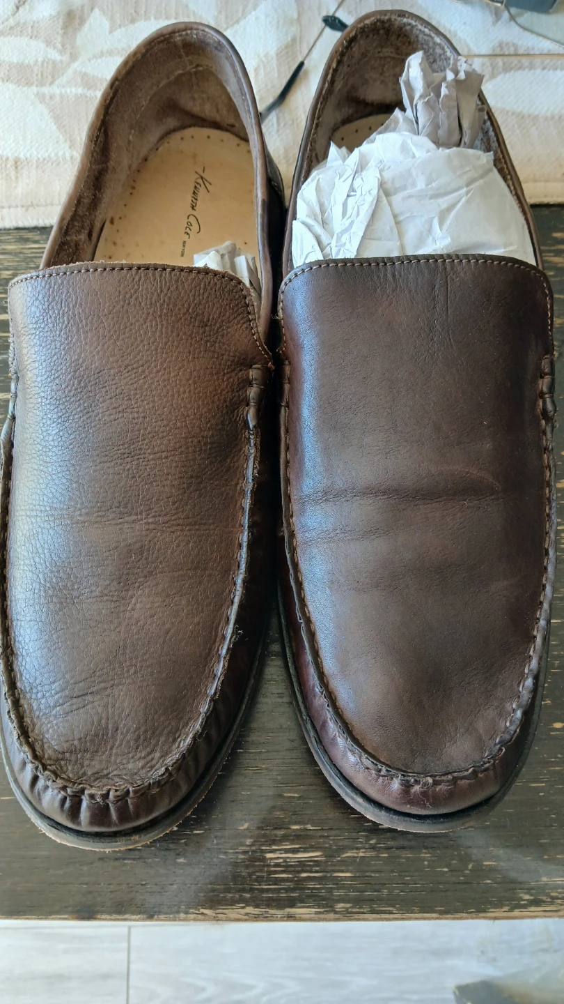 Kenneth Cole New York Brown Leather Loafers