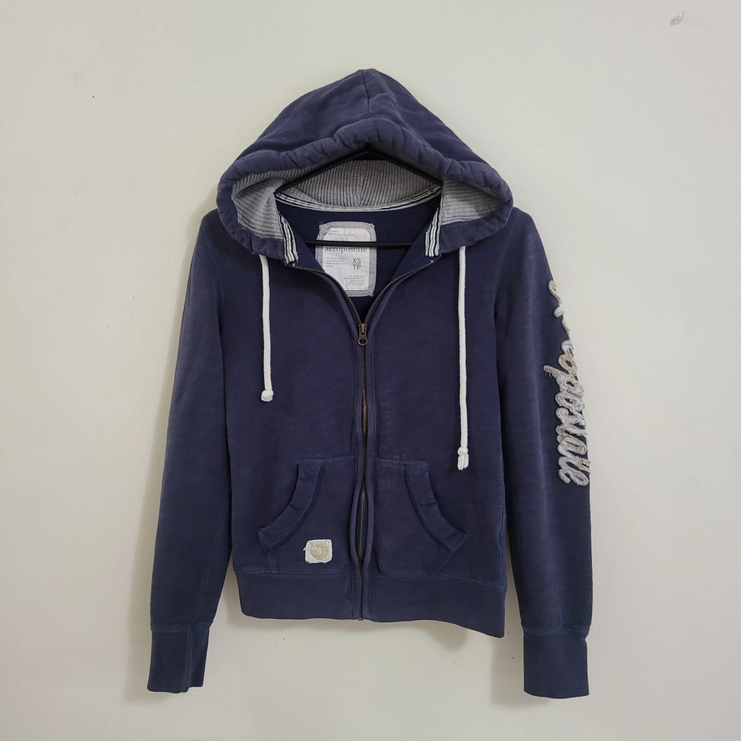 ​Aeropostale Navy Vintage Full-Zip Hoodie (Size XS) - photo 2
