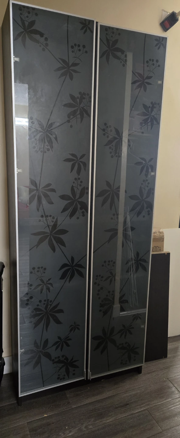 Cabinet  with Floral Pattern glass door - photo 5