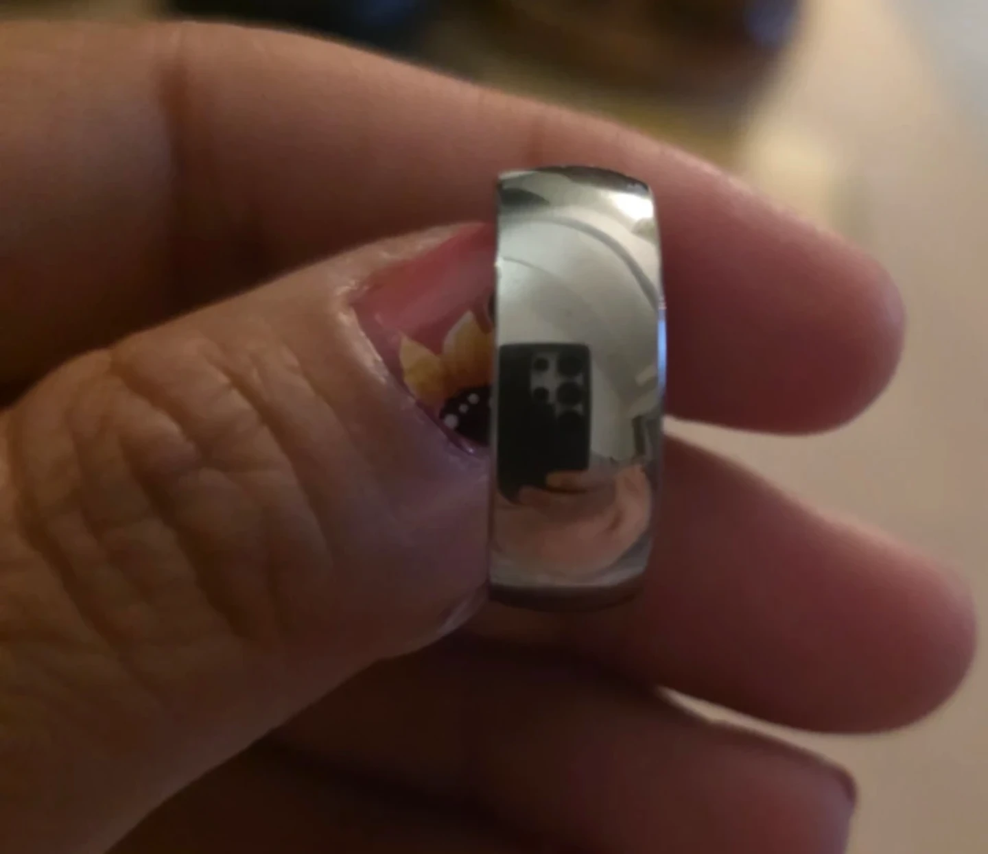 Silver-Tone Band Ring Size 10 - photo 3