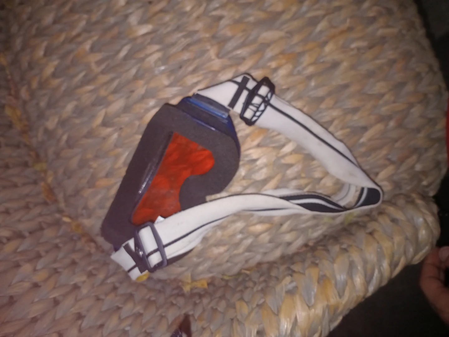 Blue and White bike goggles - photo 2