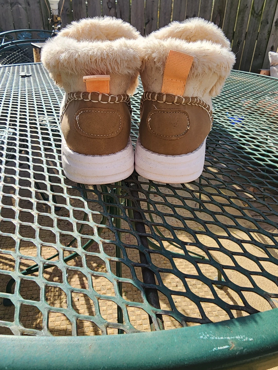 Beige Faux Fur Lined Ankle Boots - photo 2