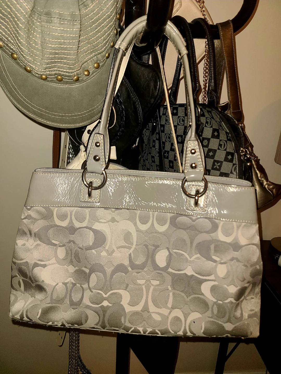 Coach Signature Grey Handbag - photo 2