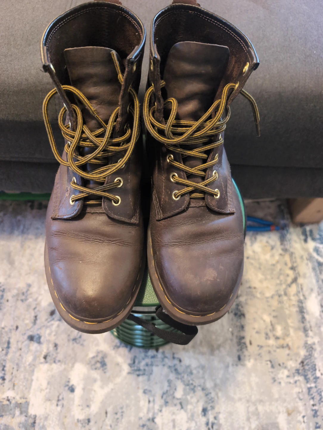 Dr. Martens Dark Brown Leather Boots size (Men's) size 9 - photo 5