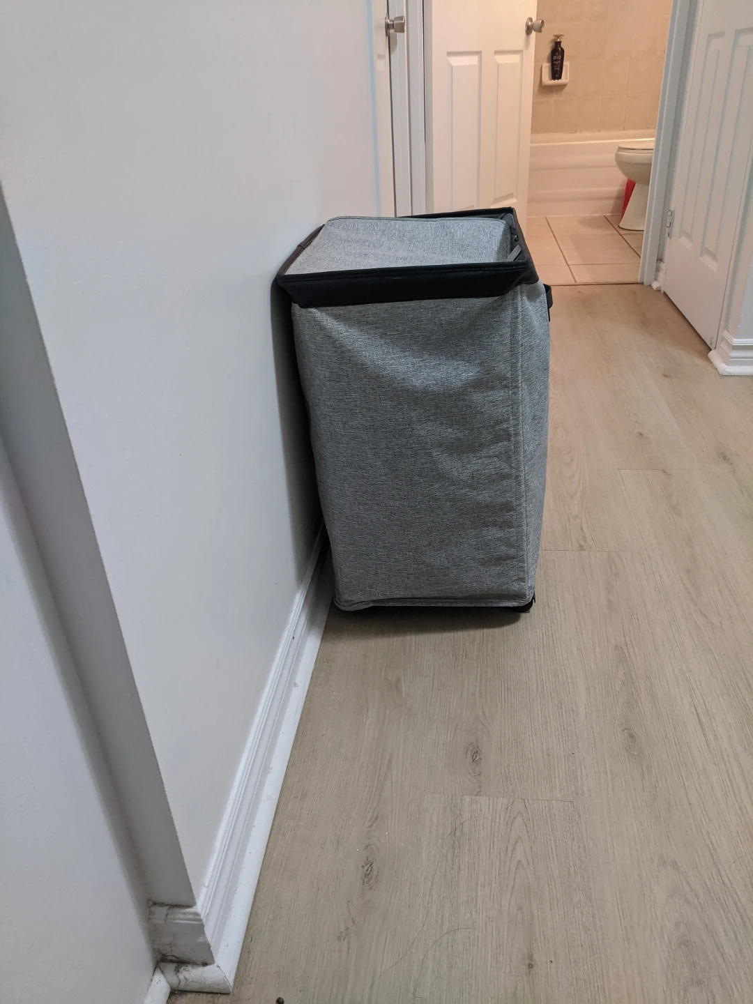 Grey Rolling Laundry Hamper - photo 5