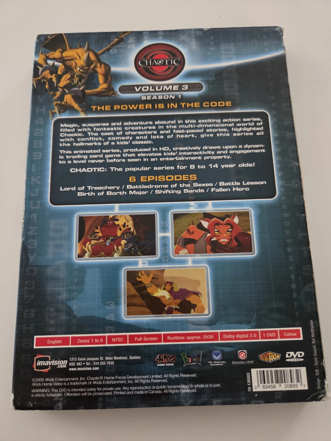 Chaotic Season 1 Volume 3 DVD - photo 2