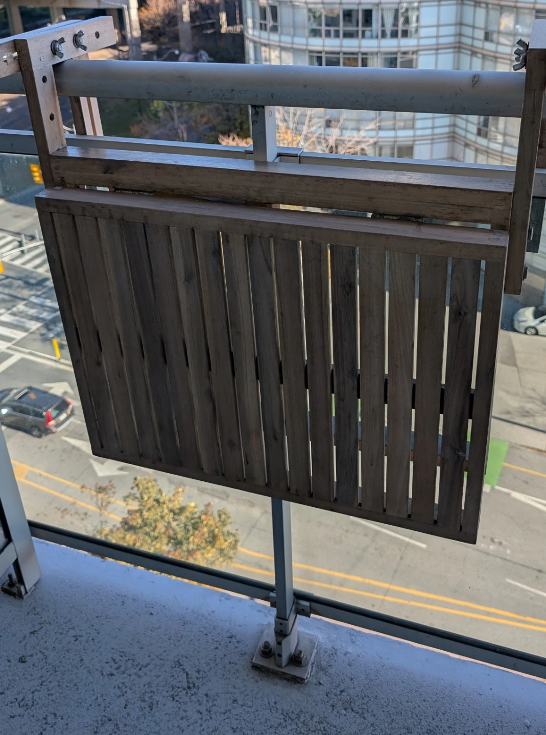 Wooden Balcony Hanging Table - photo 2