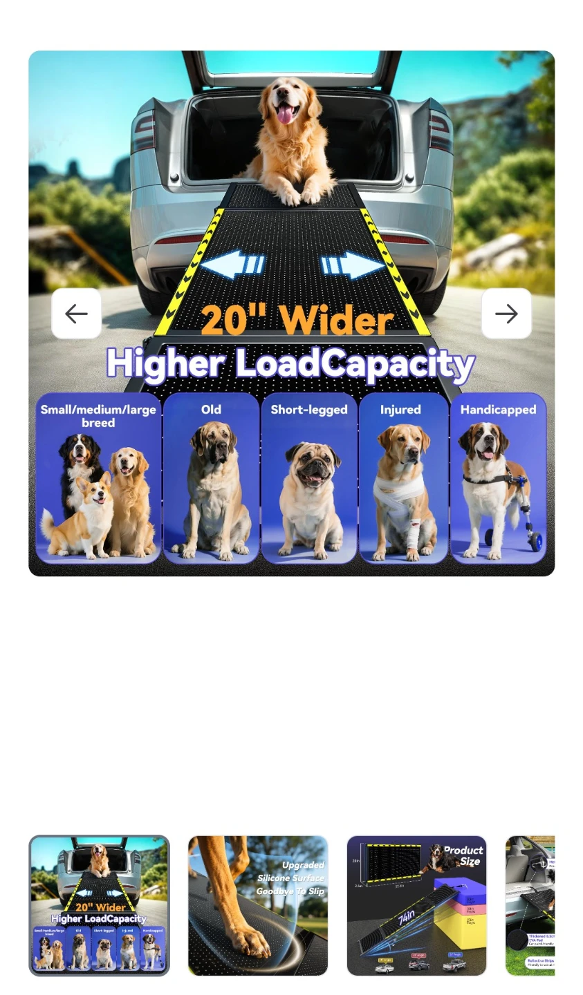 Pawaboo 74-inch Folding Dog Ramp - photo 5