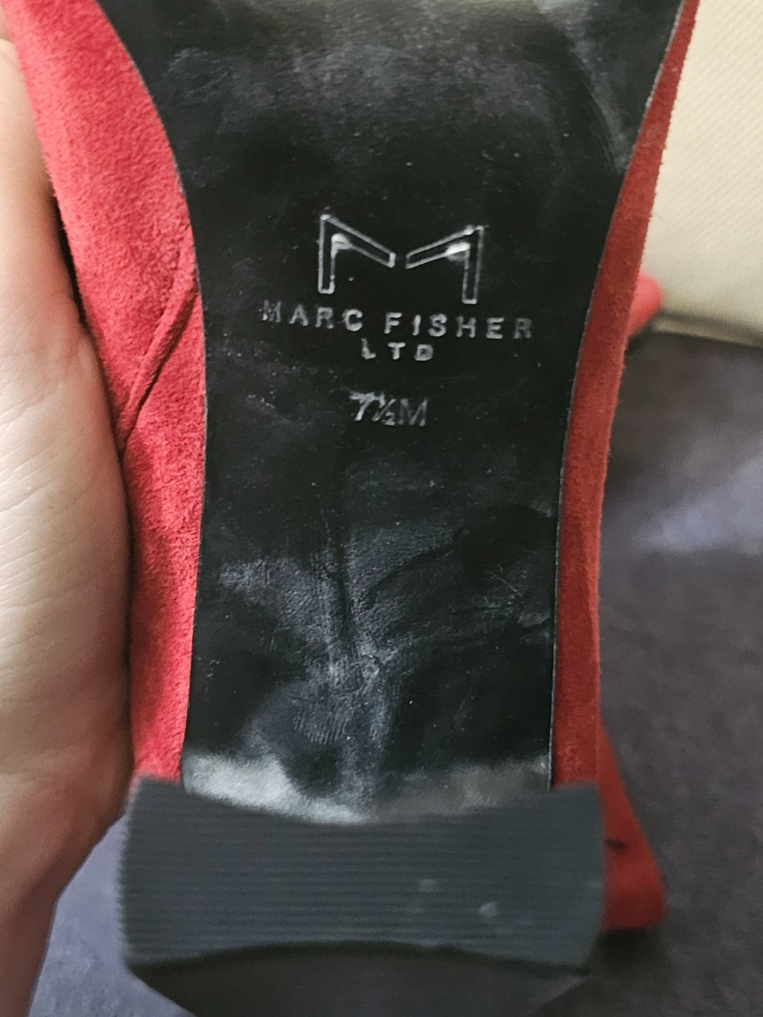 Marc Fisher Ltd Red Suede Boots - photo 4