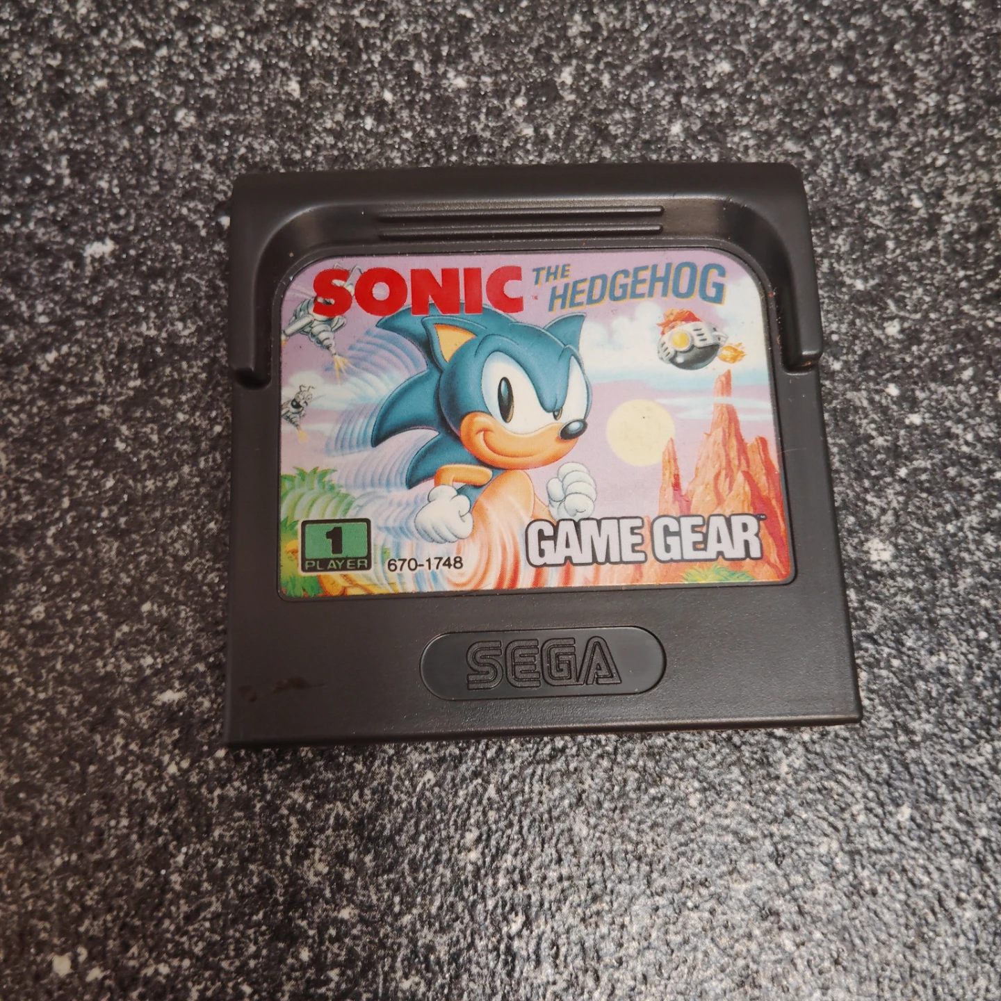 Sonic the Hedgehog Game Gear Cartridge