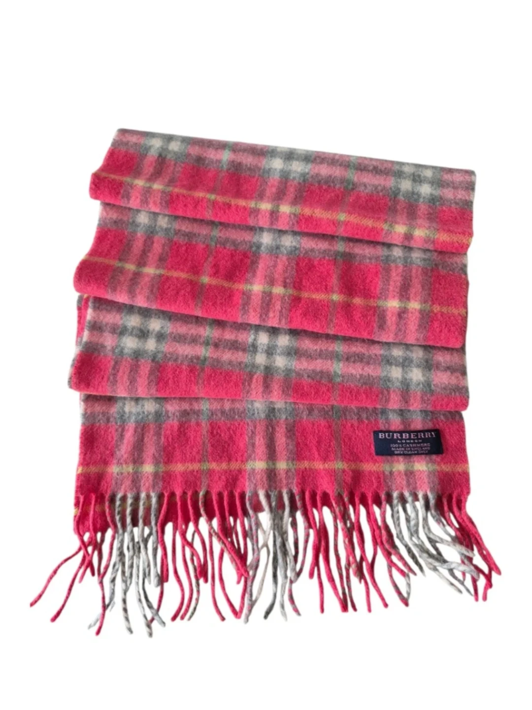 Vintage Burberry London Cashmere Check Scarf - photo 3