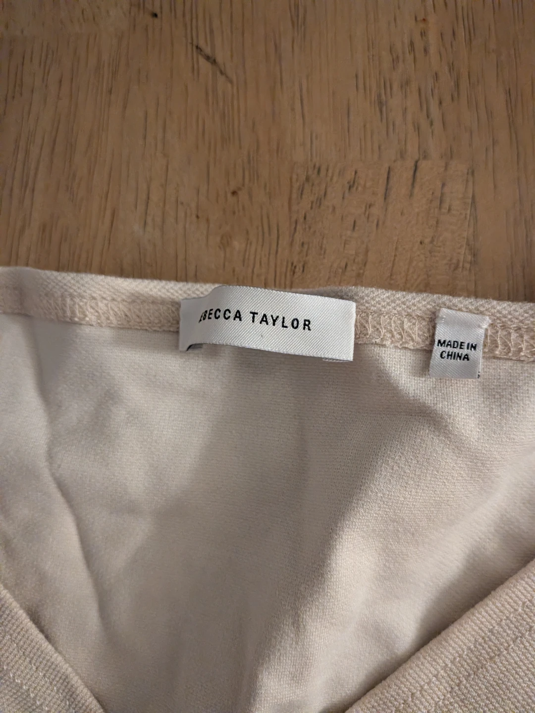 Rebecca Taylor Cream Peplum Top - photo 3