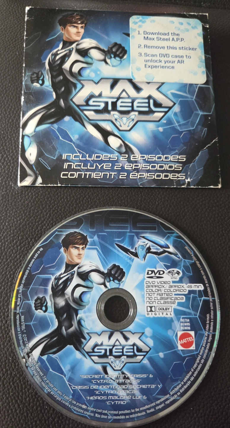 Max Steel DVD with 2 Episodes
