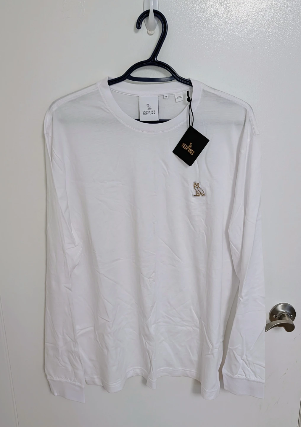 Brand New with Tags OVO Long Sleeve Shirt White - Men's Medium