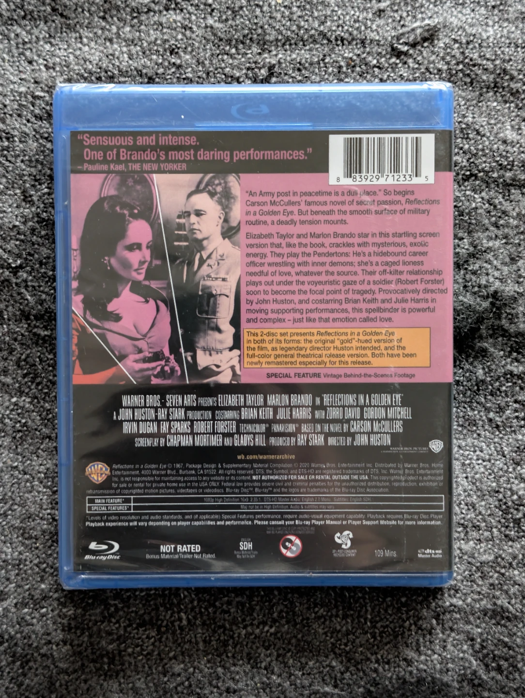 Reflections in a Golden Eye Blu-ray (brand new) - photo 2