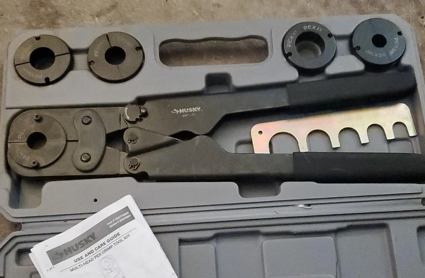 Husky Multi-Head PEX Crimp Tool Kit