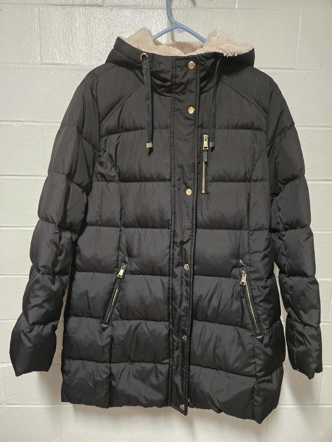 Lauren Ralph Lauren Black Down Puffer Winter Jacket Size Large