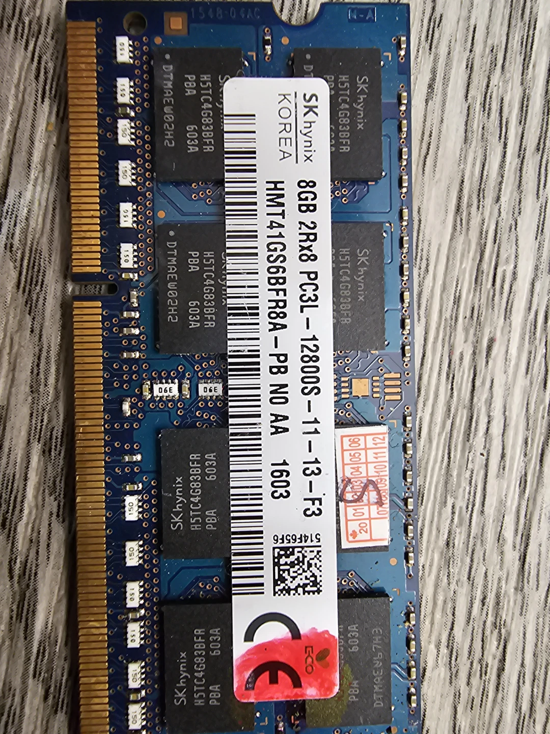 SK Hynix 8GB DDR3L Laptop RAM Memory