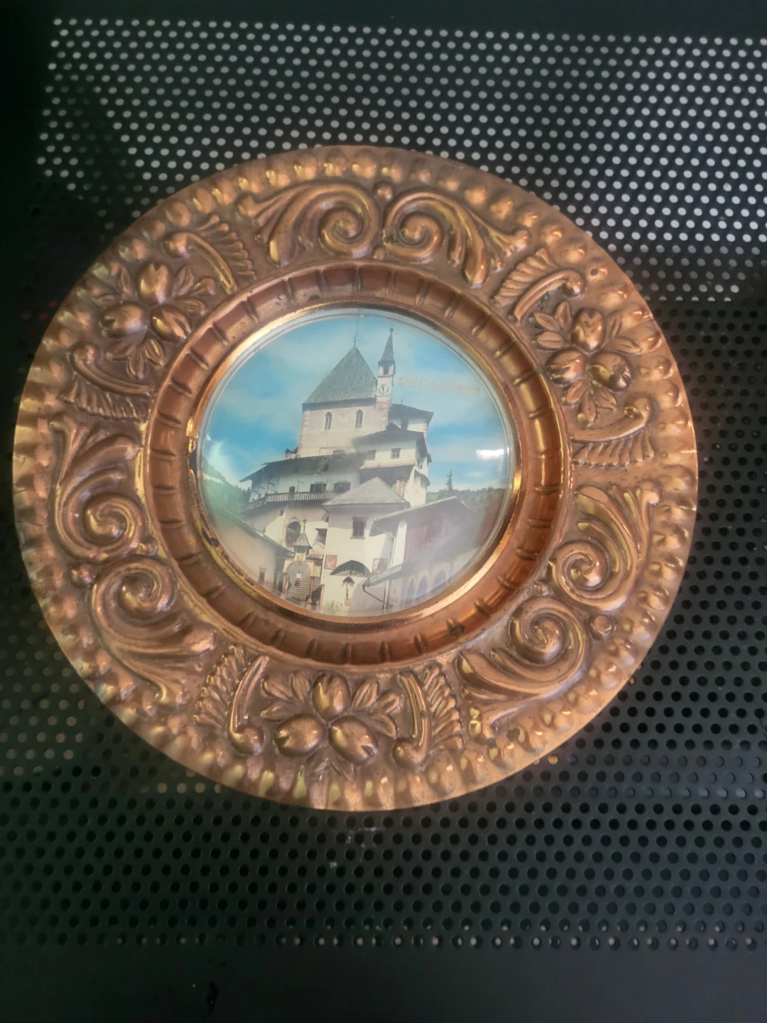 Vintage Decorative Brass Wall Plate