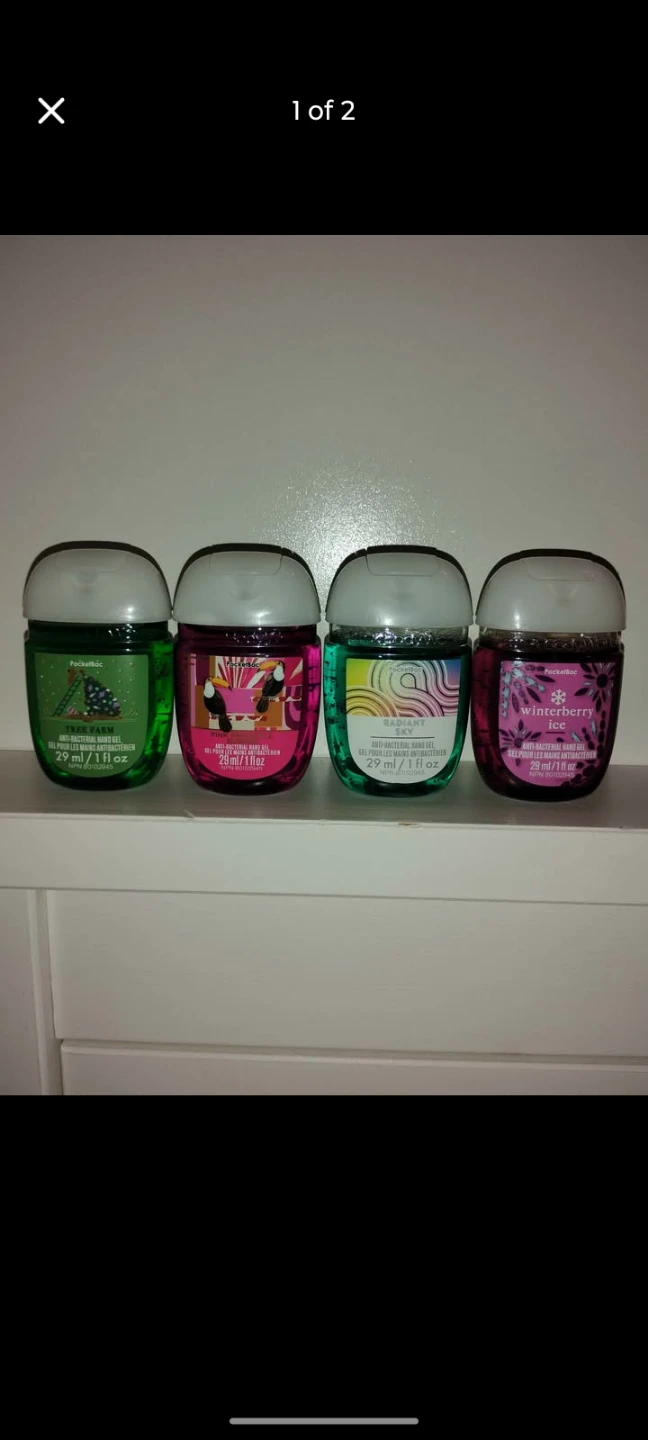 4 Bath & Body Works PocketBac Hand Sanitizers