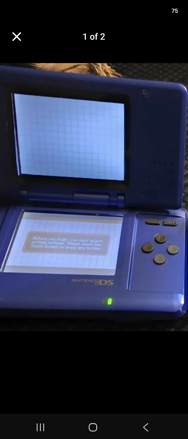 Blue Nintendo DS Handheld Console