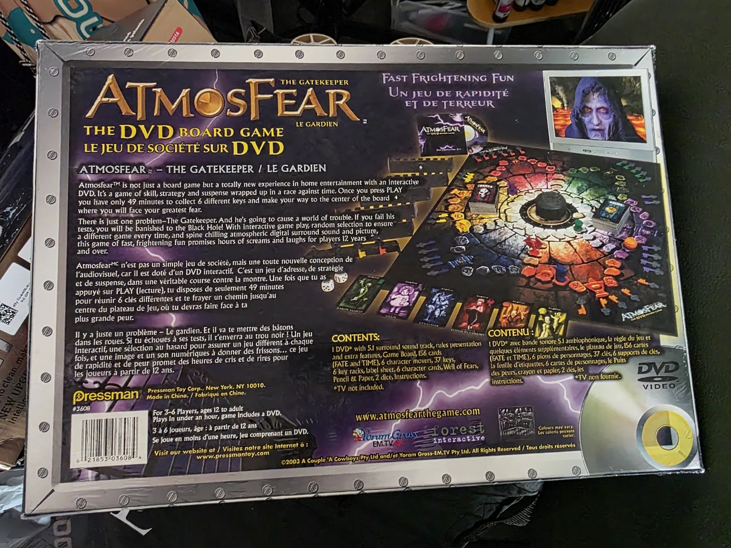 Atmosfear The Gatekeeper DVD Board Game - photo 2