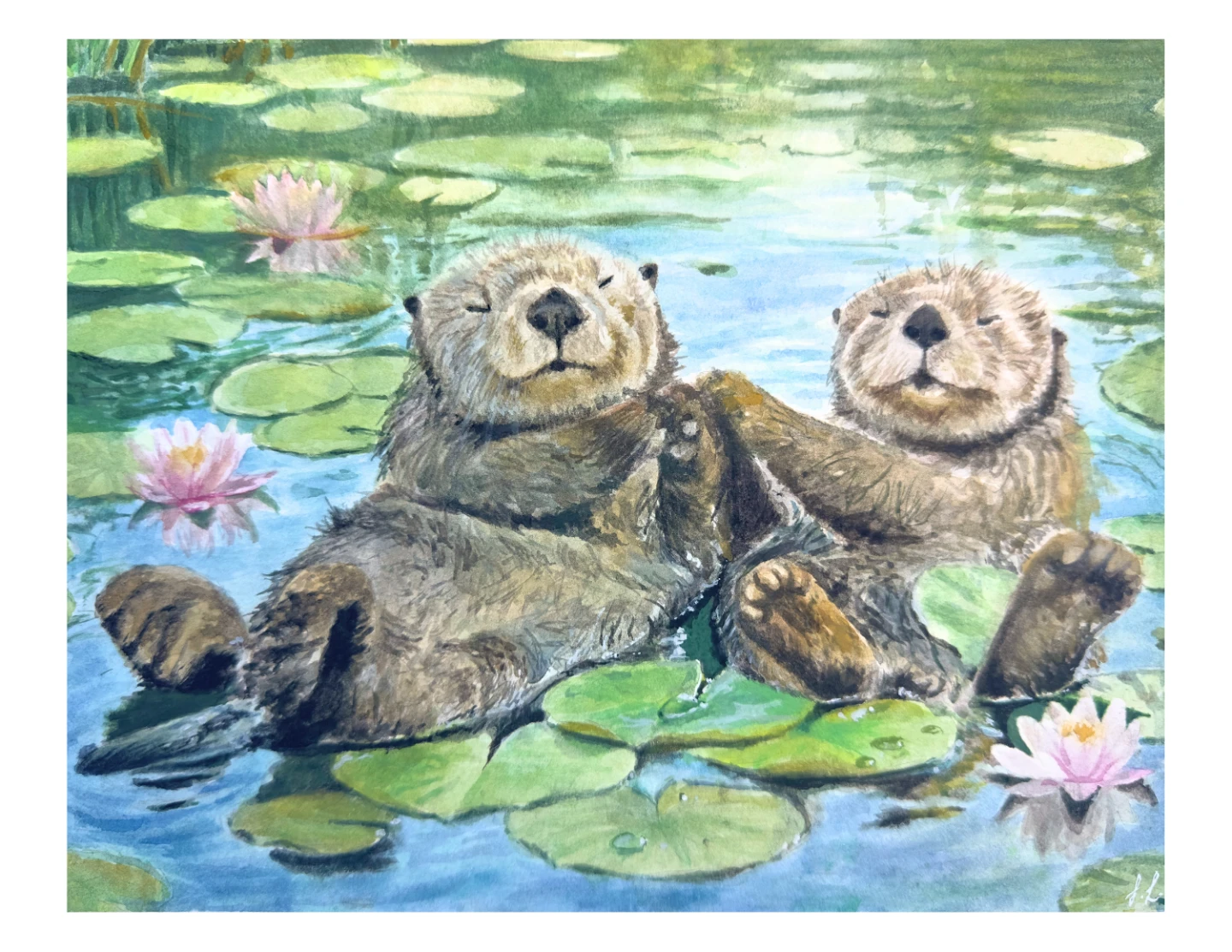 Companions Collection Paintings| Set of 4 | Glass Framed 11x14in - photo 5