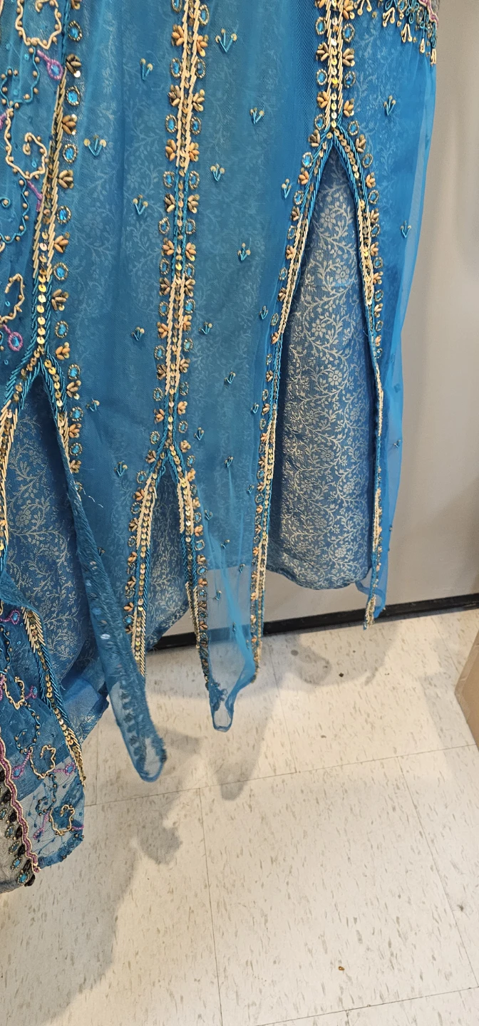 New brand Beaded Blue Long Kurti - photo 4