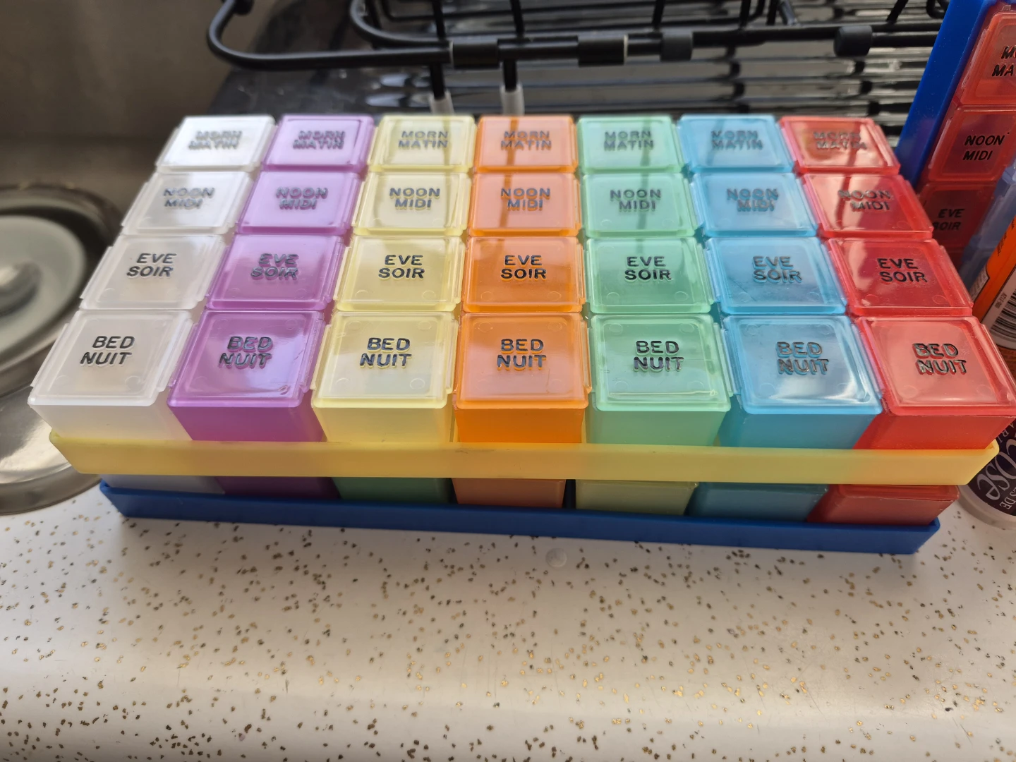 Weekly Pill Organizer and Medisure Log Book