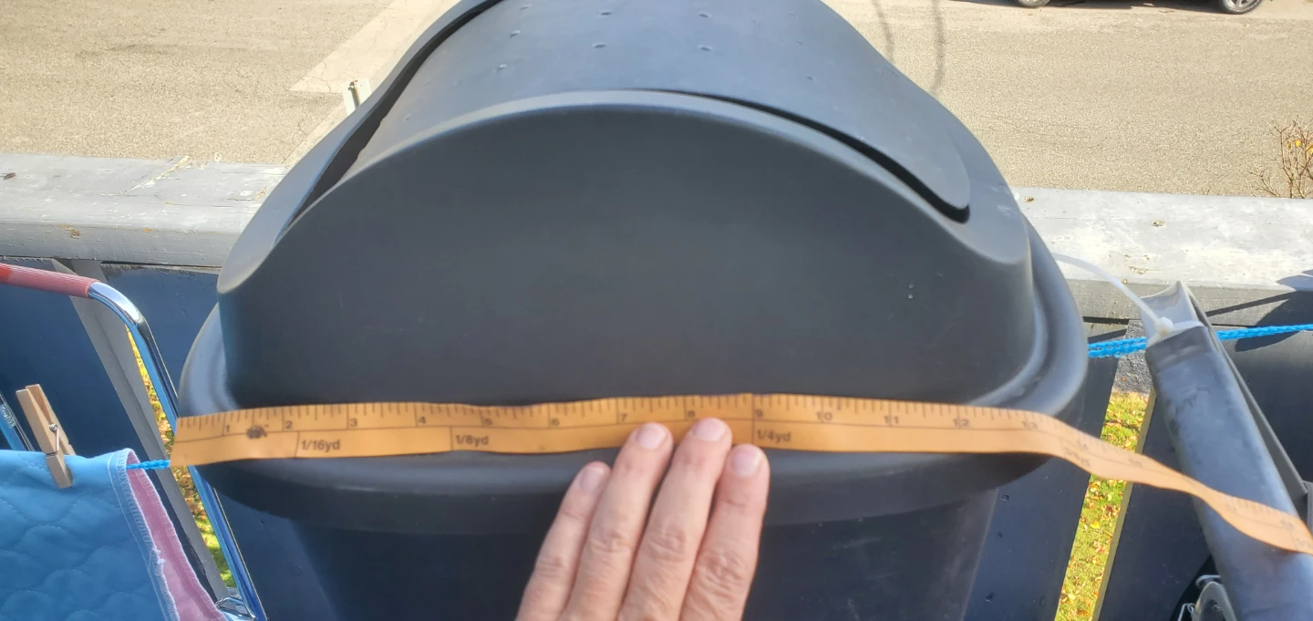 Black swing-top waste bin - photo 2