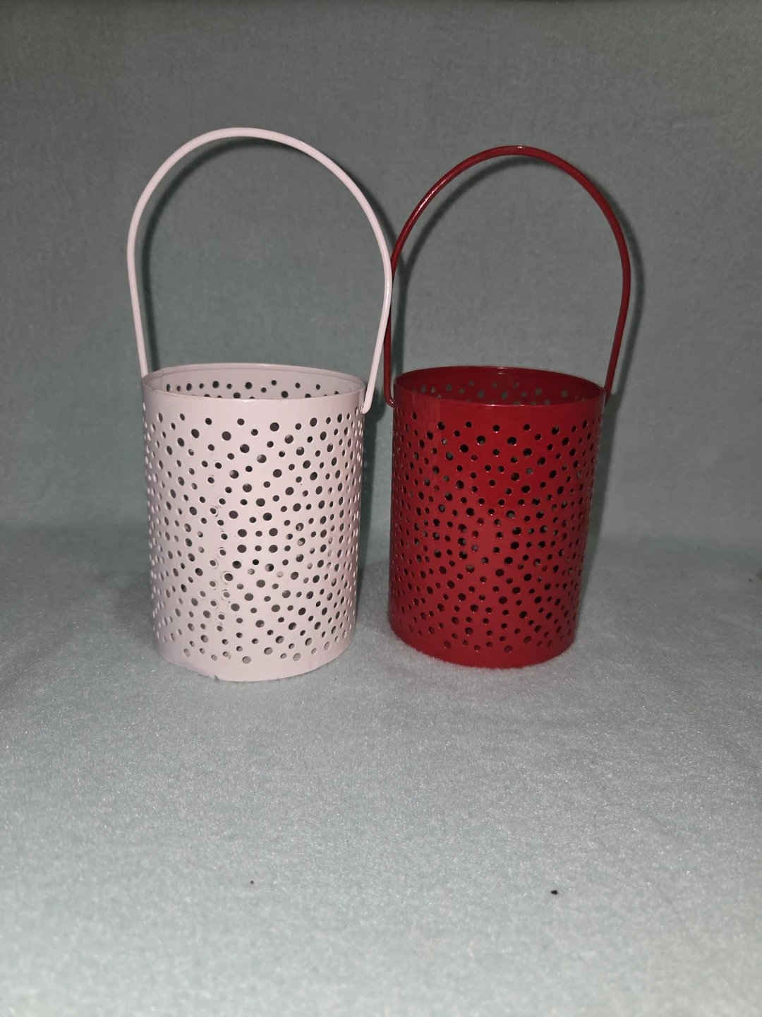 Set of Two Metal Perforated Lanterns - photo 3