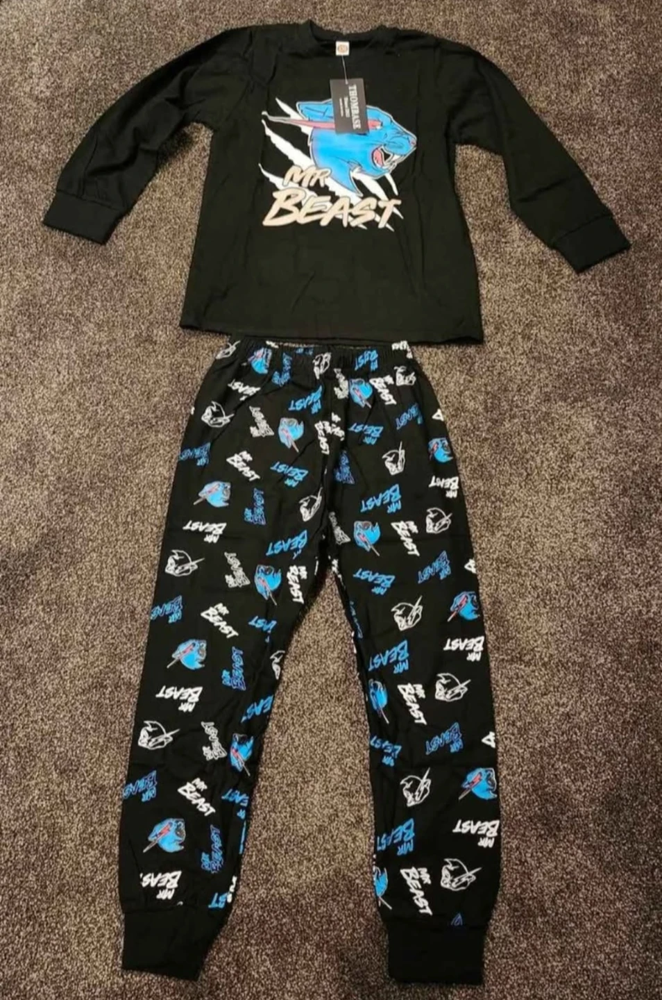 MrBeast Long Sleeve Shirt and Pants Set