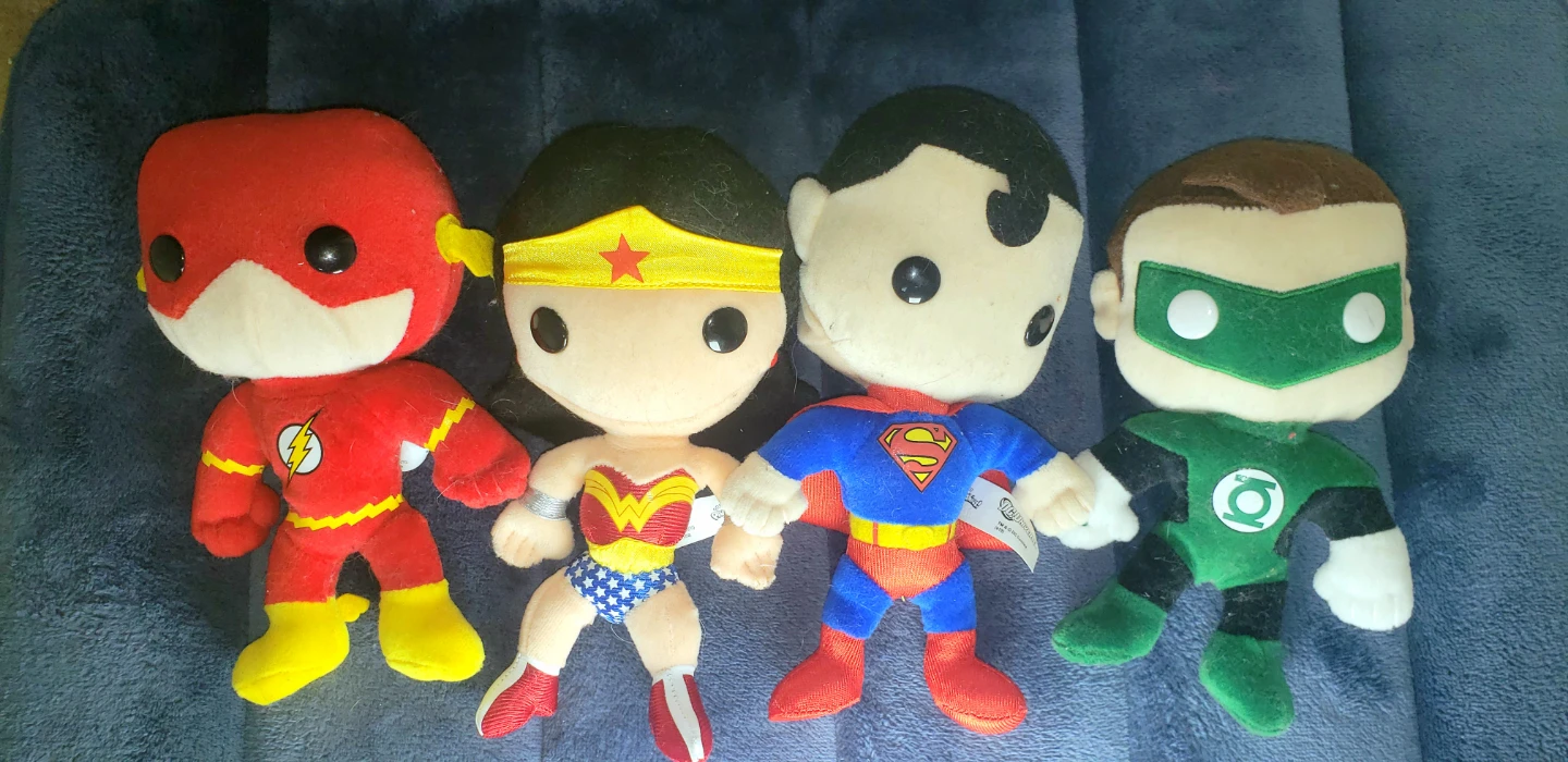 DC Comics Justice League Set of Four 8” Funko Plushies