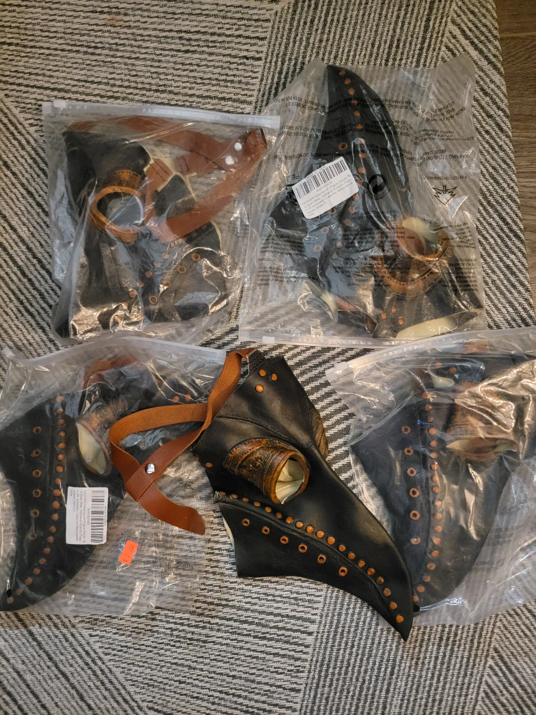 Nechari Steampunk Plague Doctor Bird Beak Mask