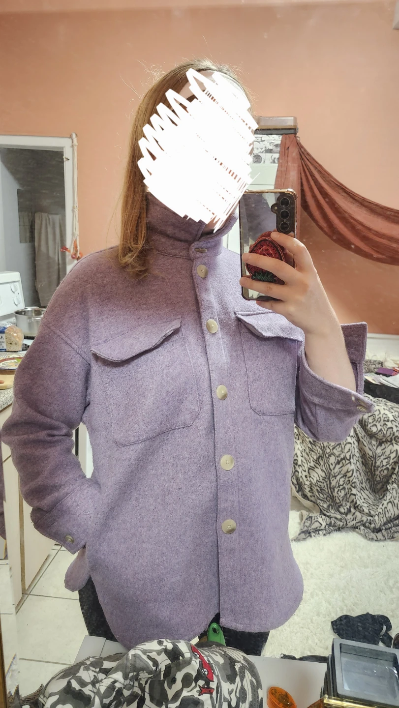 Purple Button-Up Shacket