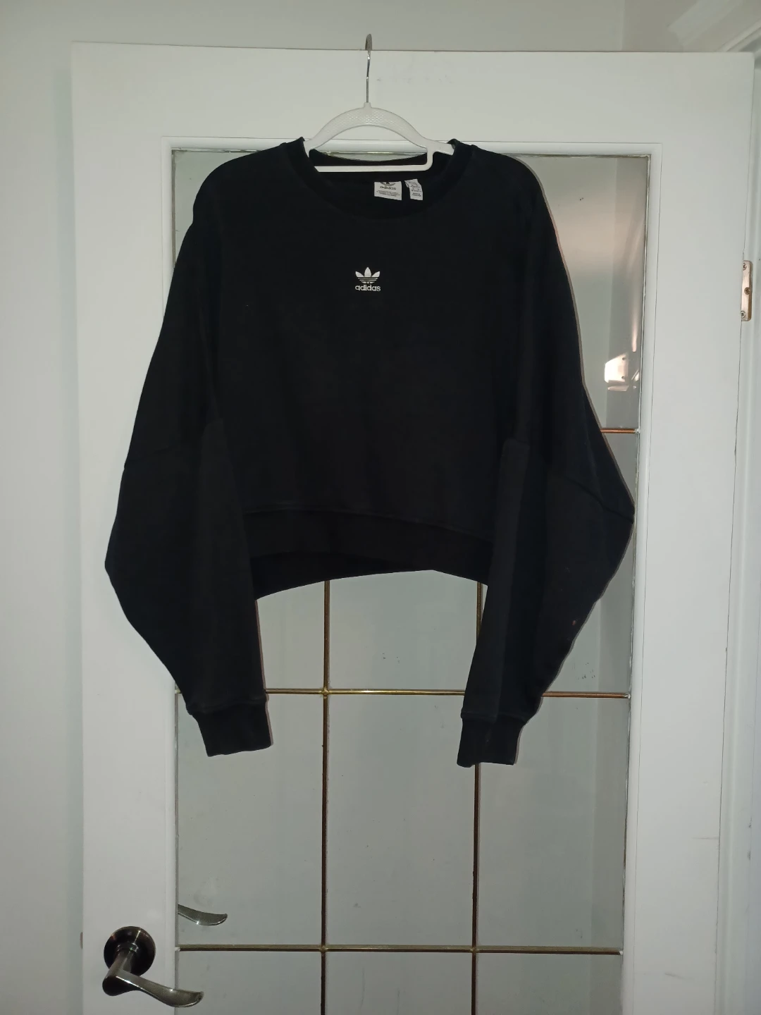 Adidas Originals Cropped Sweatshirt Black