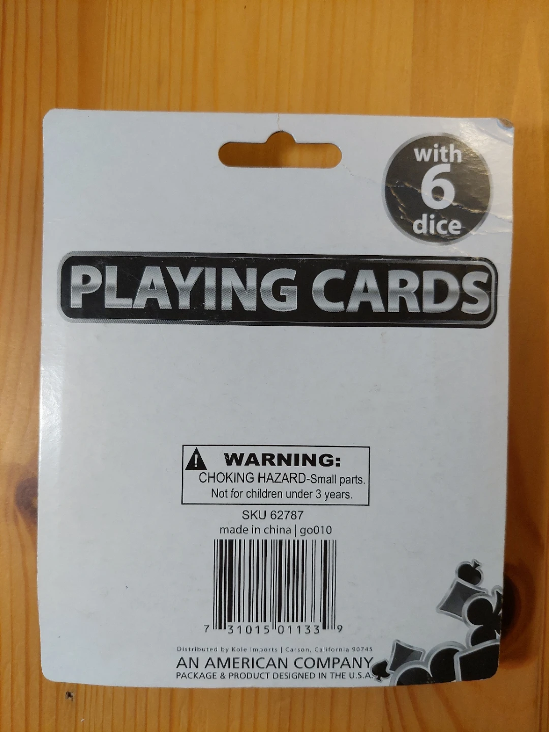 Sealed Playing Cards & 6 Dice Set - photo 2