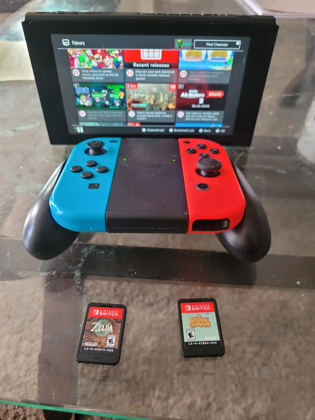 Nintendo Switch Console with Joy-Cons and Games