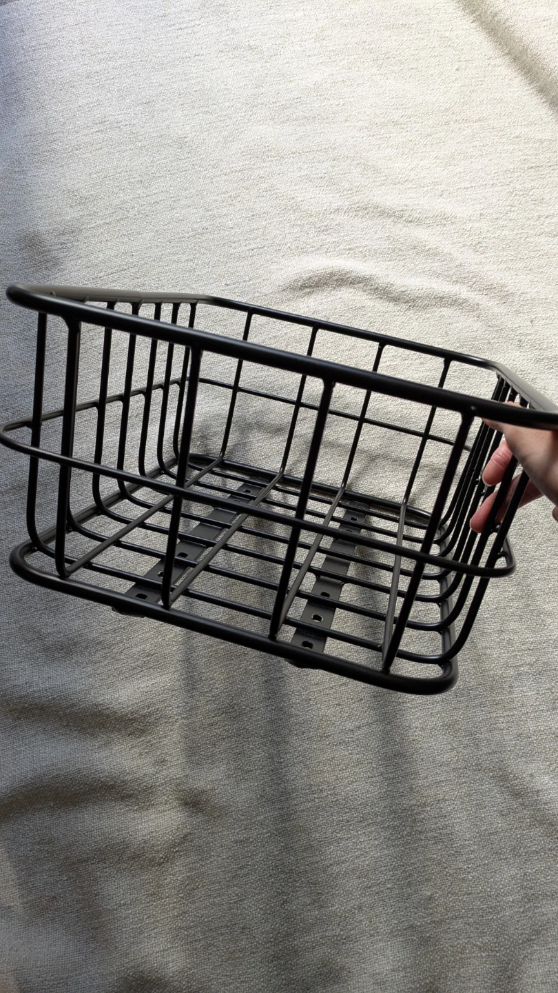 Black Metal Bicycle Basket $20
