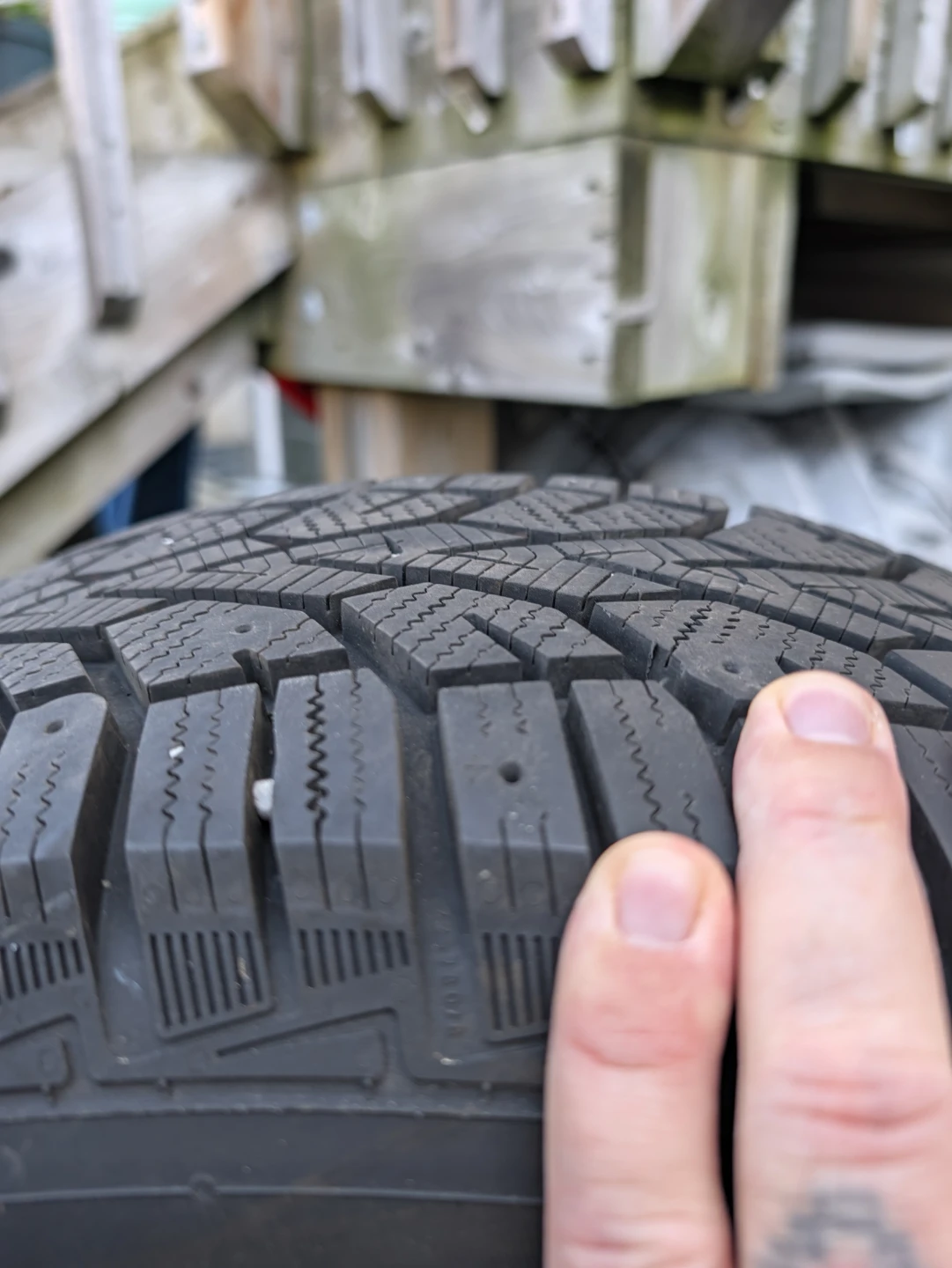 4 Used Winter Tires and Rims 195/65 R15 - photo 4