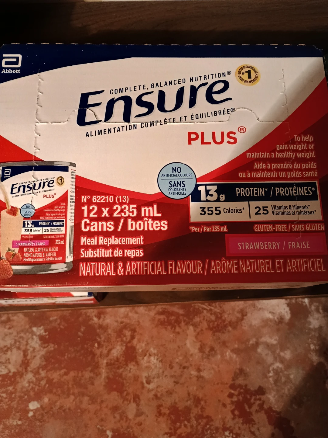 Ensure Plus Strawberry Meal Replacement - 12 Pack