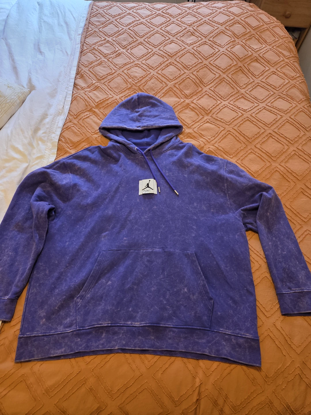 Jordan Flight Acid Wash Purple Hoodie